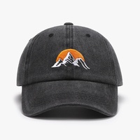 Nueva Gorra de Béisbol Unisex Modelo Transfronterizo para Hombre, Estilo Vintage Lavado y Desgastado, 100% Poliéster, 6 Paneles Curvos, Cuatro Estaciones