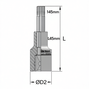 ประแจเฟอร์วี คอมพาสพร้อมหัวริบบ์ 12 มม. ยาว 45 มม. สำหรับการขันแบบแม่นยำ - Product Image 2
