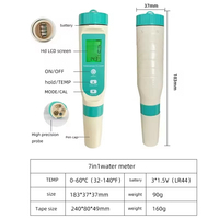 Testeur de qualité de l'eau numérique HUAMO 5 en 1, stylo testeur de pH, écran LCD rétroéclairé, EC, TDS, sel, température, multiparamètres, aquarium, piscine, hydroponie