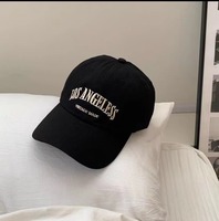 All-match Trendy Washed Grey Denim 6-Panel Sun Hat Instagram Street Style Gorra de béisbol Curved Brim Gold Copper Buckle Hombres Mujeres