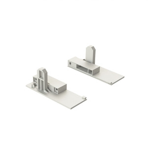 Kit di fissaggio frontale Qube h90 h120 h185 finitura bianca altezza h185 - Product Image 2