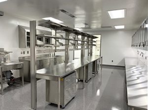 Table de laboratoire en acier inoxydable, banc de travail résistant aux produits chimiques, mobilier de laboratoire pour salle blanche - Product Image 6