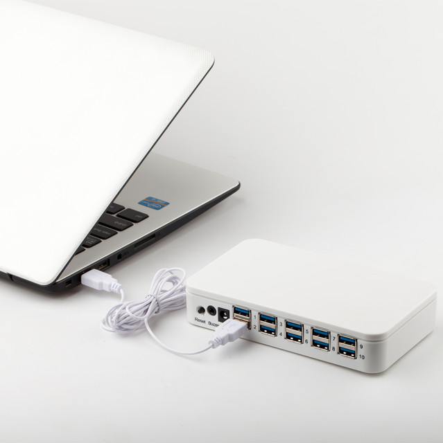 2024 Trending Products Retail Store Exhibition Anti-theft 10USB Ports Alarm Security System for Laptop