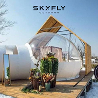 Dôme transparent pour le glamping, maison dôme gonflable pour les projets hôteliers et de complexes de villégiature