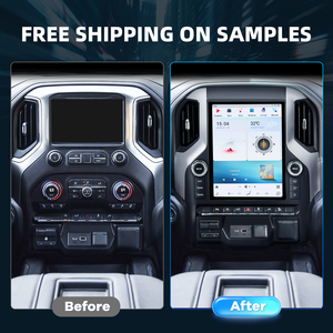 Testez votre marché avec un lecteur multimédia de voiture Android Auto GPS de style Tesla de 12,1 pouces pour Chevrolet Silverado / Sierra 2019 2020 2021 - Product Image 5