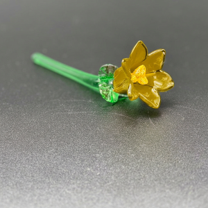 Decoración de Flores de Cristal Morado, Accesorio de Escritorio Hecho a Mano, Diseño Moderno, Pieza Única - Product Image 2