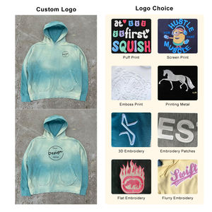 Poids lourd personnalisé du fabricant 100% coton Vintage lavage à l'acide brodé en détresse lâche surdimensionné Boxy Stone Washed Print - Product Image 3