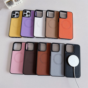 เคสโทรศัพท์ PU แบบแม่เหล็กไร้สายหรูหราสำหรับ <span class=keywords><strong>iPhone</strong></span> 11 12 <span class=keywords><strong>13</strong></span> 14 15 16 <span class=keywords><strong>PRO</strong></span> <span class=keywords><strong>MAX</strong></span> - Product Image 3
