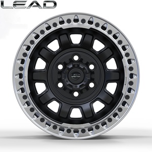 <span class=keywords><strong>Rines</strong></span> Forjados LEAD 6061 T6 con Beadlock Todoterreno de 16-24 Pulgadas <span class=keywords><strong>para</strong></span> Toyota Tundra, Ford F150 Raptor, <span class=keywords><strong>Chevy</strong></span> <span class=keywords><strong>Silverado</strong></span>, Negro Mate Pulido - Product Image 1