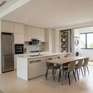 Villa africaine moderne à deux étages, conception architecturale avec <span class=keywords><strong>plan</strong></span> de l'étage à <span class=keywords><strong>3</strong></span> chambres et <span class=keywords><strong>garage</strong></span> attenant pour 2 <span class=keywords><strong>voitures</strong></span> - Product Image 4