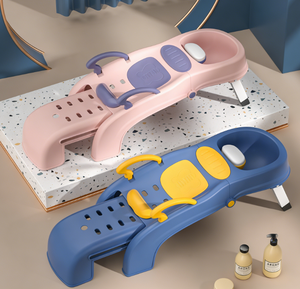 Plegable portátil ajustable de plástico tumbado multifunción lavado de pelo bebé champú silla para niños - Product Image 3