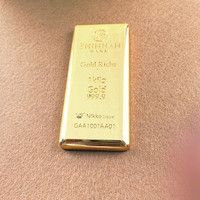 Barres d'or simulées en alliage de zinc de style Feng Shui moderne et traditionnel pour comptoirs