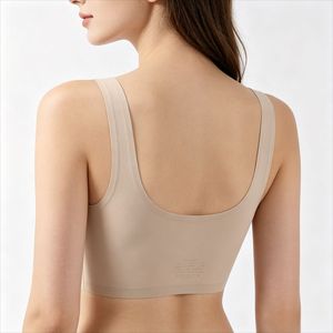 Bralette sin Costuras de Nylon y Spandex, con Tirantes Anchos, Sensación de Segunda Piel, Cómodo y Moldeador, <span class=keywords><strong>para</strong></span> Uso Diario Informal, Ropa Interior Femenina - Product Image 2
