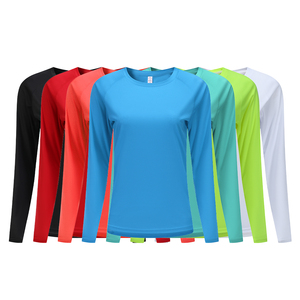 Camiseta de entrenamiento de gimnasia ajustada para mujer, de manga larga Camiseta deportiva para exteriores de secado rápido, ropa deportiva informal de punto fino para culturismo para correr - Product Image 2