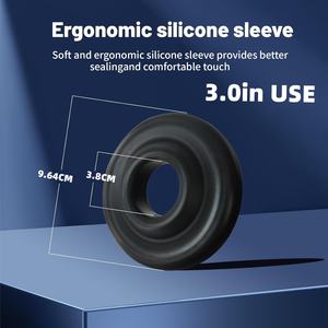 Acryl handpomp voor penis met siliconen hoes, vacuüm masturbatie ring speeltje voor mannen, seksproduct accessoires voor volwassenen. - Product Image 6