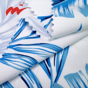 Modern Style 100% Polyester 4-Way Stretch Woven <strong>Printed</strong> Girls' Refreshing <strong>Bright</strong> Tropical Plants Palm Trees Outdoor <strong>Fabric</strong> 210t - Product Image 5