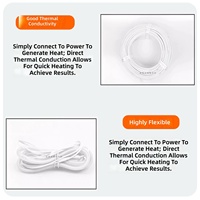 Bande chauffante industrielle en cuivre étamé étanche 30W-60W 220V pour dégivrage et déshumidification de chambre froide, 2 conducteurs, 100m
