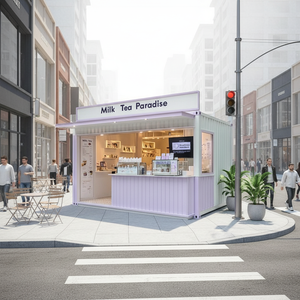 Magasins de <span class=keywords><strong>café</strong></span> modernes préfabriqués en conteneurs maritimes 20 pieds 40 pieds Structure mobile Maison de <span class=keywords><strong>café</strong></span> en conteneur Maison de conteneur Fast-food Cabines Kiosques - Product Image 5