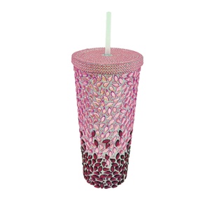 Gobelet réutilisable en plastique à double paroi <span class=keywords><strong>de</strong></span> 650 ml, anti-fuite, écologique, sans BPA, avec paille, pour <span class=keywords><strong>femme</strong></span>, personnalisable, prix usine - Product Image 4