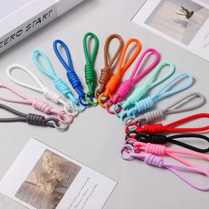 Cordon de téléphone créatif et <span class=keywords><strong>simple</strong></span>, porte-cartes, porte-<span class=keywords><strong>passe</strong></span> d'embarquement, porte-clés de sac à dos, en corde tressée colorée, à suspendre - Meilleures ventes - Product Image 2