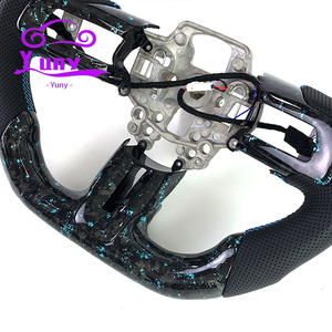 พวงมาลัยคาร์บอนไฟเบอร์แบบสั่งทำพิเศษสำหรับรถมัสแตง จีที 350 <span class=keywords><strong>500</strong></span> เชลบี ซีจี แมค-อี รูปทรงตัวดี ปี 2015-2023 สไตล์รถแข่ง - Product Image 3