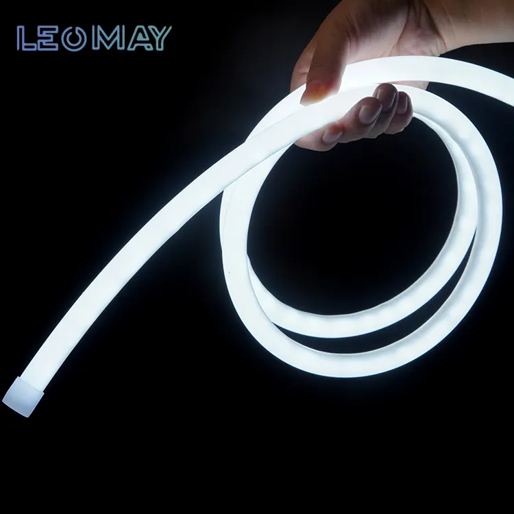 مصنع ليومي مصباح سيليكون شريطي Smd 2835 DC24V LED للبيع بالجملة أنبوب مرن 360 درجة مصباح نيون ذكي لتزيين الجدران