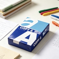 Papier copie A4 70g/m² 75g/m² 80g/m² Papier d'impression blanc haute luminosité 100% pâte de bois vierge Papier de copie pour bureau