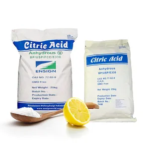 Acide citrique en poudre Prix Offre Spéciale Fournisseur Cas de qualité alimentaire à faible coût Assurance Tt Monohydrate anhydre Acide citrique