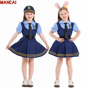 Niños policía juego de rol Cosplay disfraz niña fiesta carnaval policía uniformes rendimiento travestismo graduación carrera día disfraces - Product Image 5