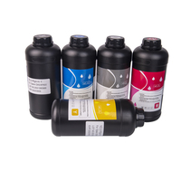 Tinta UV Hotsale untuk Printer Epson I3200 dengan Pernis dan Pembersih 500ML Kemasan TINTA UV