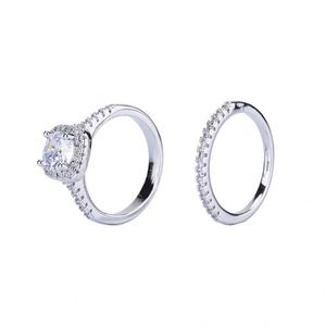 Platinum Plated Zircon Stackled Shiny Cubic Zirconia Stacked <b>Ring</b> Open <b>Adjustable</b> <b>Ring</b> Women Wedding Jewelry Index Finger <b>Ring</b> - Product Image 6