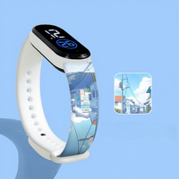 Montre électronique ovale en plastique imperméable, petite et fraîche, best-seller d'usine, montre intelligente pour enfants, montre de sport, montre pour femme et fille