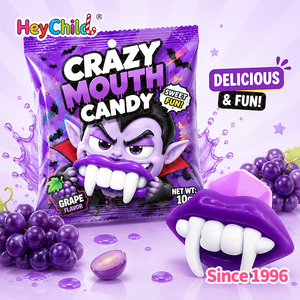 Bonbons en gros personnalisés sous marque privée, délicieux assortiment de saveurs fruitées, bonbons Crazy Mouth Ring Pop, bonbons dents de vampire effrayantes, coffret cadeau pour enfants - Product Image 4