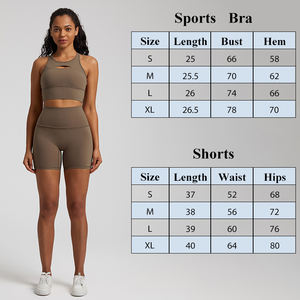 Deportes de alta calidad ahueca hacia fuera el cuidado de la piel desnuda Fitness al aire libre Correr Cintura alta Levantamiento de cadera Traje de yoga - Product Image 4