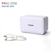 Plug and Play MU26 Mini DC Online UPS fase tunggal 12V 2A 5200mAh cadangan baterai Lithium untuk Router CCTV ONU kamera