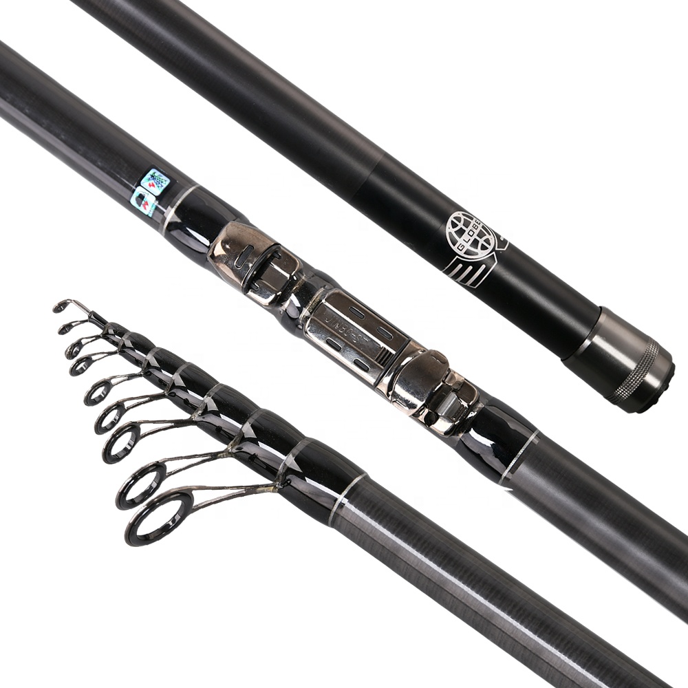 Newbility 2.4m 3m 3.3m 4.5m 4.8m 5.1m 5.4m 24T Carbon Telescopic Surf Rod