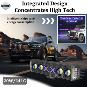 Nouvelle barre lumineuse LED LKT XX Design 20W 6 pouces, clignotante rouge et bleue, pour voiture, <span class=keywords><strong>moto</strong></span>, camion, tout-terrain, phare DRL - Product Image 2