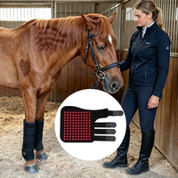 Bottes équines à infrarouge rouge 660nm 850nm alimentées par batterie, pour la thérapie par la lumière rouge pour chevaux