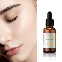 Sérum Visage Éclaircissant et Réparateur à la Vitamine C et à l'Acide Hyaluronique Anti-rides Hydratant Anti-âge Améliore la Pigmentation et les Ridules OBM