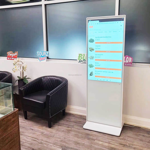43/50/55Inch Indoor Floor Standing Lcd Touch Screen Advertising Screen Digital Boards Panel Digital Signage and Display for Shop