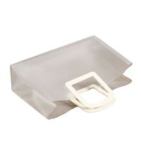 Sacs de shopping en plastique personnalisés avec logos, transparents, à poignée, en PVC, pour emballages cadeaux, bon marché