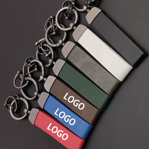 พวงกุญแจห่วงเกี่ยวนิรภัยแบบปรับแต่งโลโก้พวงกุญแจห่วงโซ่หนังแฮนด์เมดสำหรับงานหนักพวงกุญแจ<span class=keywords><strong>รถยนต์</strong></span>พวงกุญแจห่วงคล้องแบบหมุนได้ - Product Image 1