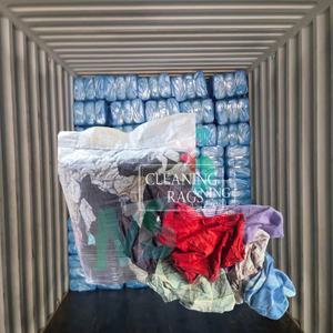 Trapos Industriales de Algodón de Colores Variados, Trapos de Camiseta Industriales, Trapos Usados para Limpieza - Product Image 1