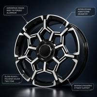 Nouvelles jantes forgées personnalisées 6061-T6 de 16 à 24 pouces, maille nid d'abeille bicolore noir brillant argenté poli 20 mm pour Mercedes Audi