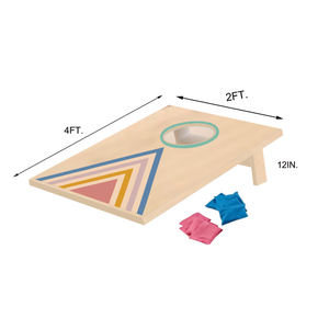 Jeux de <span class=keywords><strong>Cornhole</strong></span> en Bois Personnalisés Portables 4 x 2 Pieds pour l'Extérieur - Product Image 2