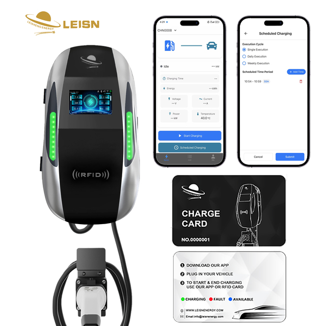 EV Charger Manufacturer 7kW 11kW 22kW AC EV Charging Station Type 2 Wallbox OEM ODM Supplier