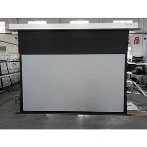 Écran de projection motorisé encastré au plafond ALR de 72 à 150 pouces avec tensionnement par languettes, rétractable et anti-lumière ambiante - Product Image 5