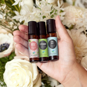 Ball <strong>Bead</strong> Bottle Cold Pressed Pure Essential Oil Aromatherapy with Lavender <strong>Rosemary</strong> &amp; Lemon-Fresh &amp; Sweet Scent - Product Image 1