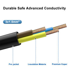 GELISTAR Heavy Duty Metal Reel Power Extension Cable Reel Extension 20M <span class=keywords><strong>25M</strong></span> 50MExtension Custom Length Power Cordons - Product Image 6