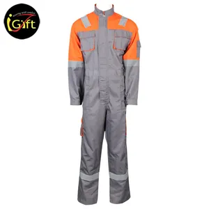 Maßge schneiderte Uniform High Vis Overalls mit reflektieren dem Klebeband für Worker Safety Uniform Overalls Workwear Suit